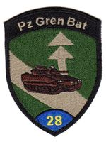 Badge Pz Gren Bat 28 blau