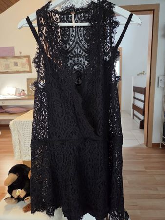 Schwarzes Spitzen Kleid von Free People, Gr. S - Sommer!
