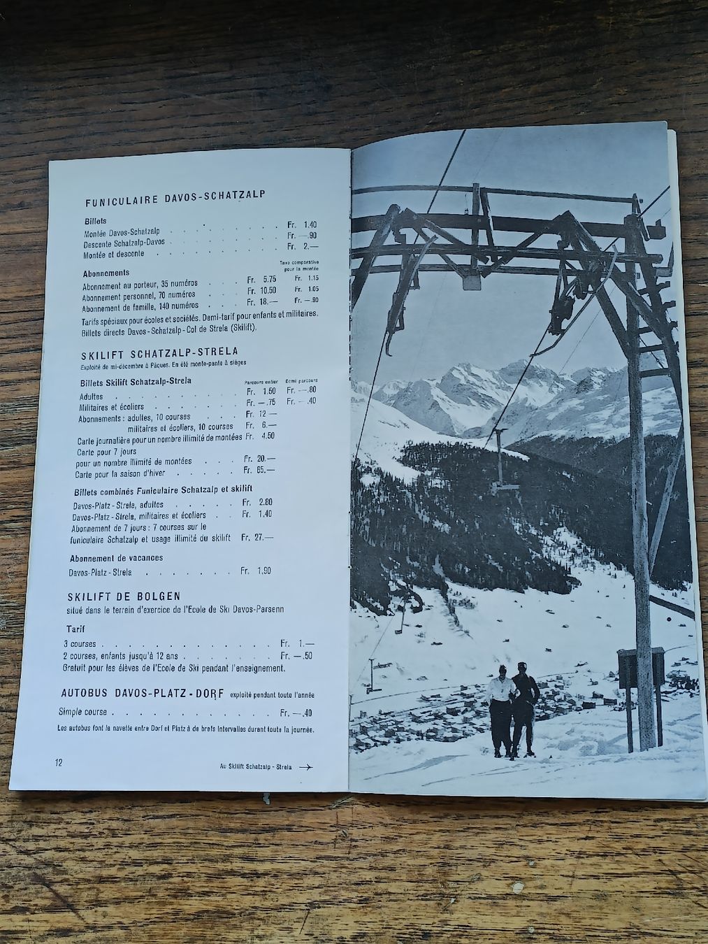 Documenti: Alter Prospekt / Davos Parsenn 1947-48 – Usato da Brugg AG venduto da Ente015 7