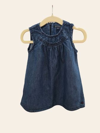 Marc O Polo Jeanskleid Gr. 80 – Blau Baumwolle Latzkleid 