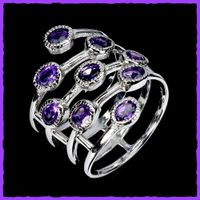 AMETHYST, Amethyst Ring 925 Silber