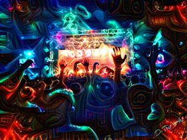 Wandtuch - Party - UV aktiv