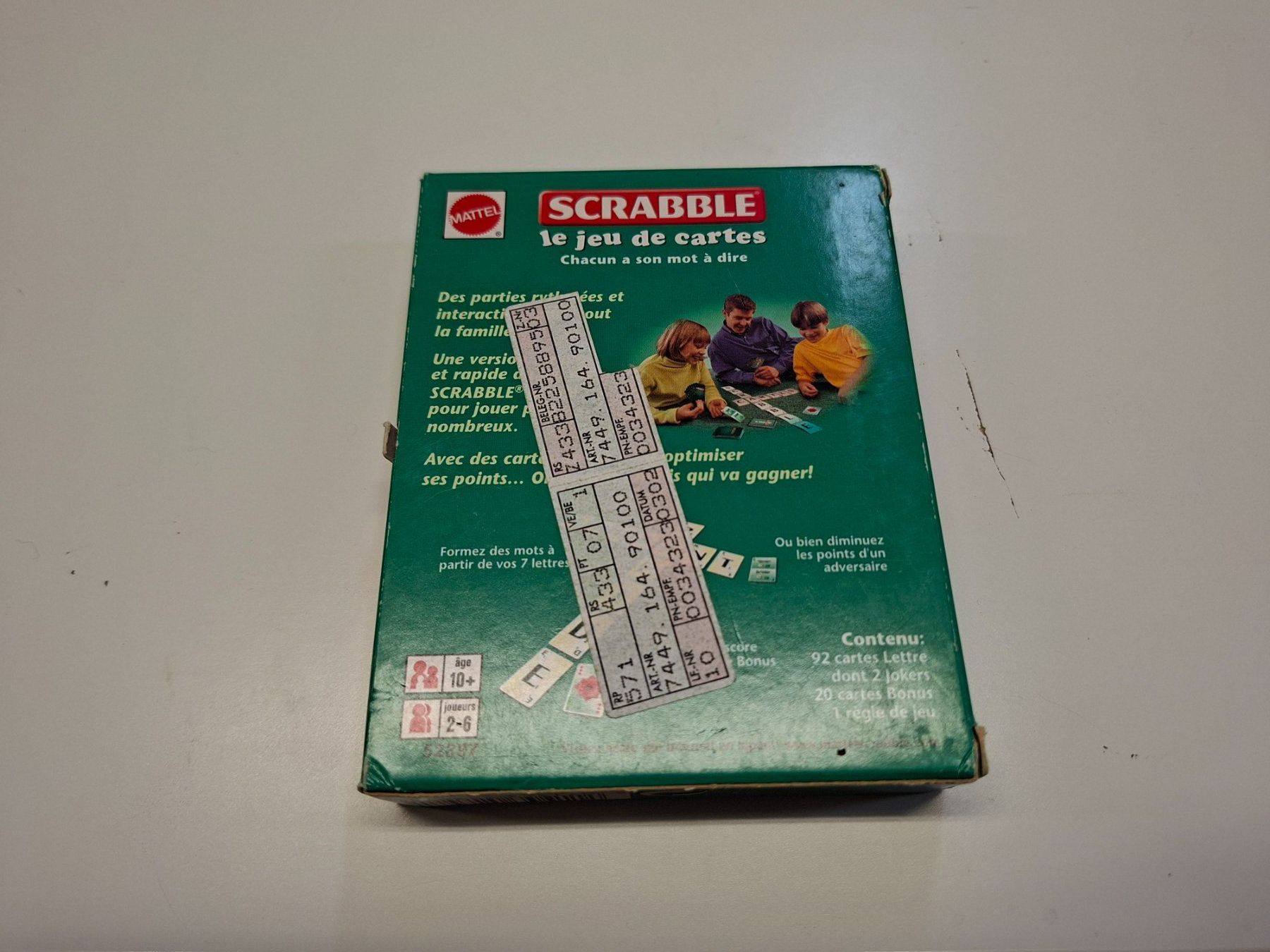 Mattel Spiele: Scrabble Karten spiel – Gebraucht aus Wettingen von Wendemarket 1