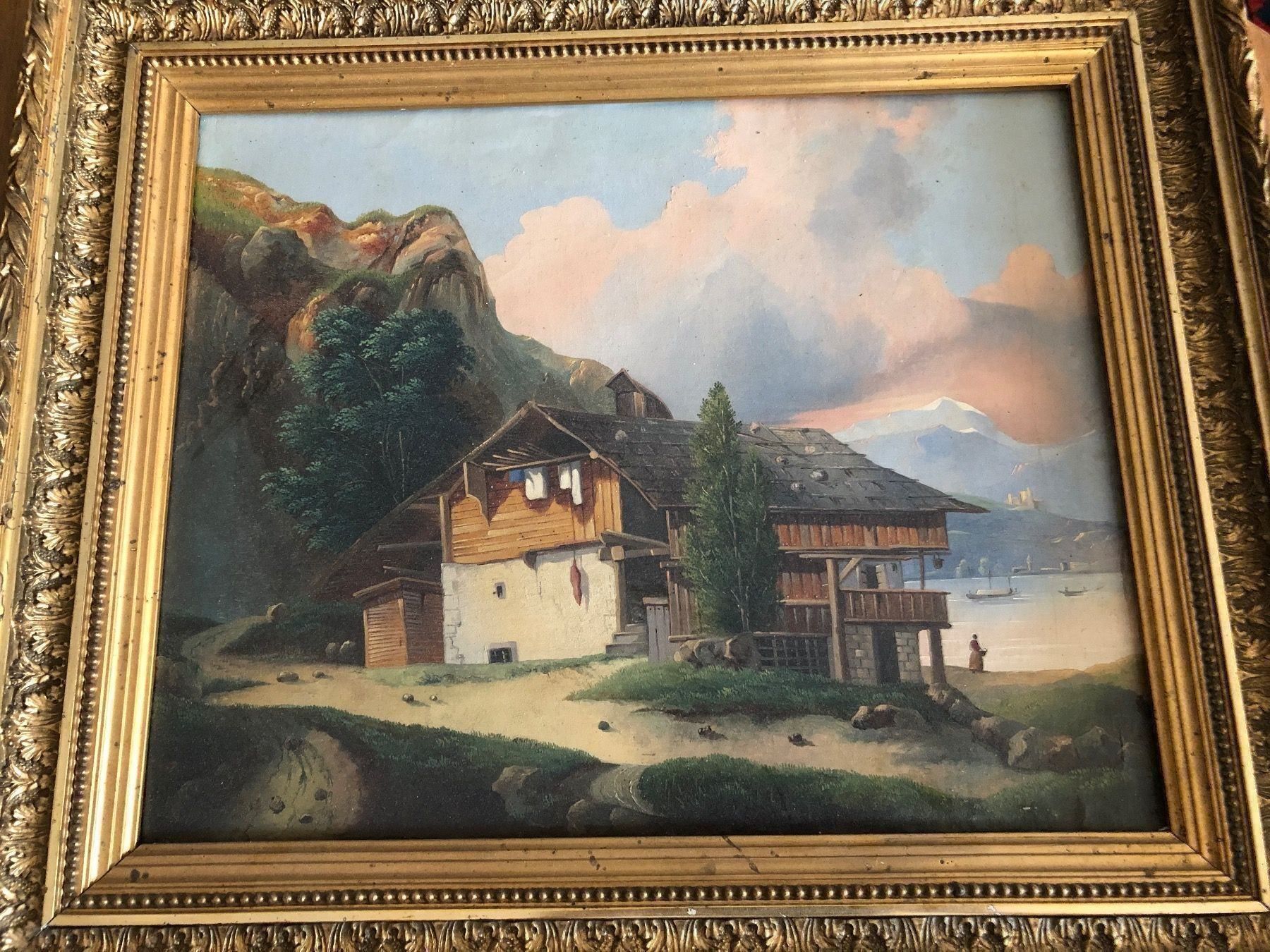 Dipinti: LANDSCHAFT. Antik. Öl auf Leinwand. – Usato da Wald ZH venduto da mlnt 5