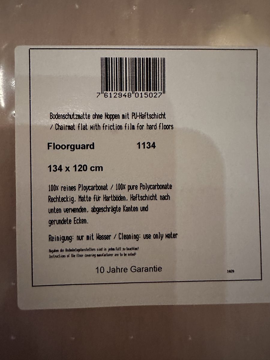 Tapis de sol: Bodenschutzmatte – Neuf (Voir description) à Alchenstorf par Velofahrt 1