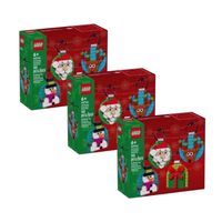 3x 40744 Christmas Ornament Selection LEGO (NEU)