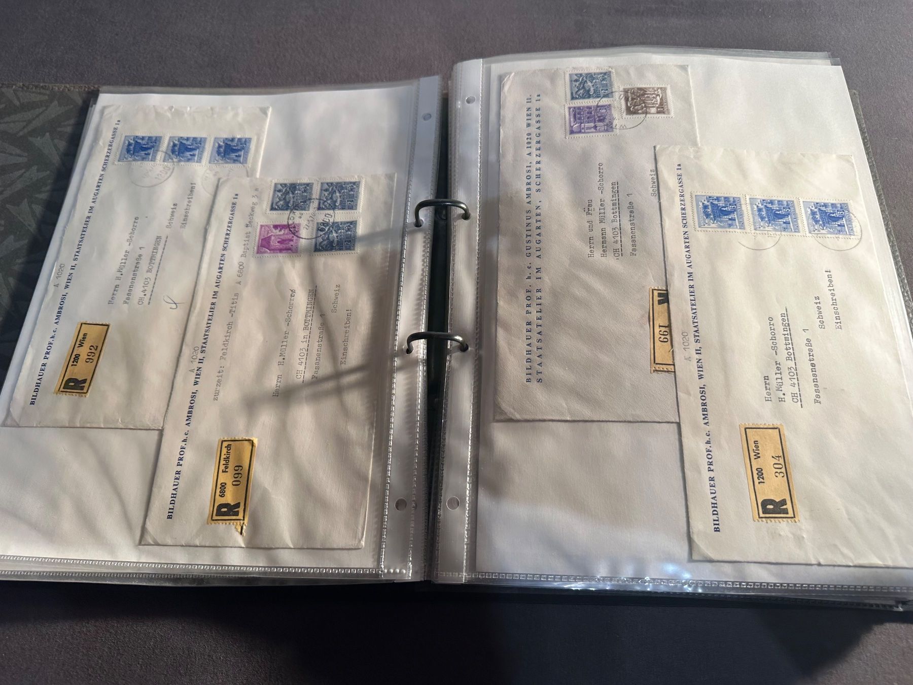 Tutti i francobolli: Sammlung Briefe + Flugpost Österreich, Spanien - Weltweit – Usato da Stettfurt venduto da 2442 9