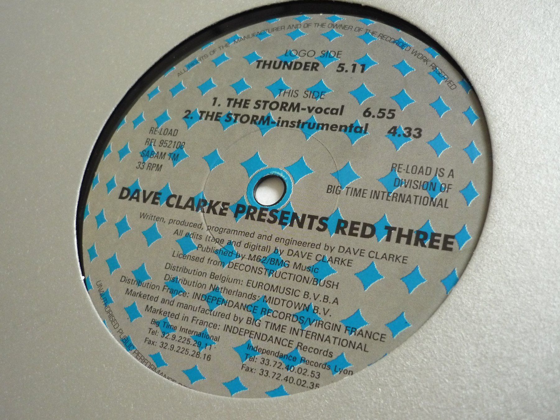 Dischi in vinile: Rare Techno Vinyl - Dave Clark - red 3 – Usato da Beringen venduto da Flatretriever 1