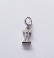 Charm Anhänger Buchstabe "I" Silber 925 (rhodiniert)