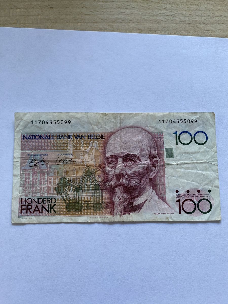 Banconote: Belgien 100 Francs – Usato da Buttwil venduto da Oni-78