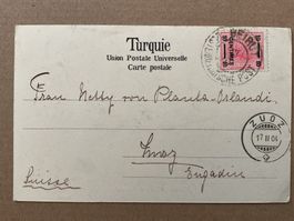 1904 Ansichtskarte Deutsche Auslandspostkarte Beirut - Zuoz