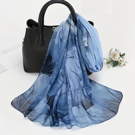 NEU! schöner Schal / Foulard ca. 150 * 50cm Lotus Print