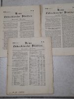 Neue Lübeckische Blätter 1846/1847 verschiedene Ausgaben 