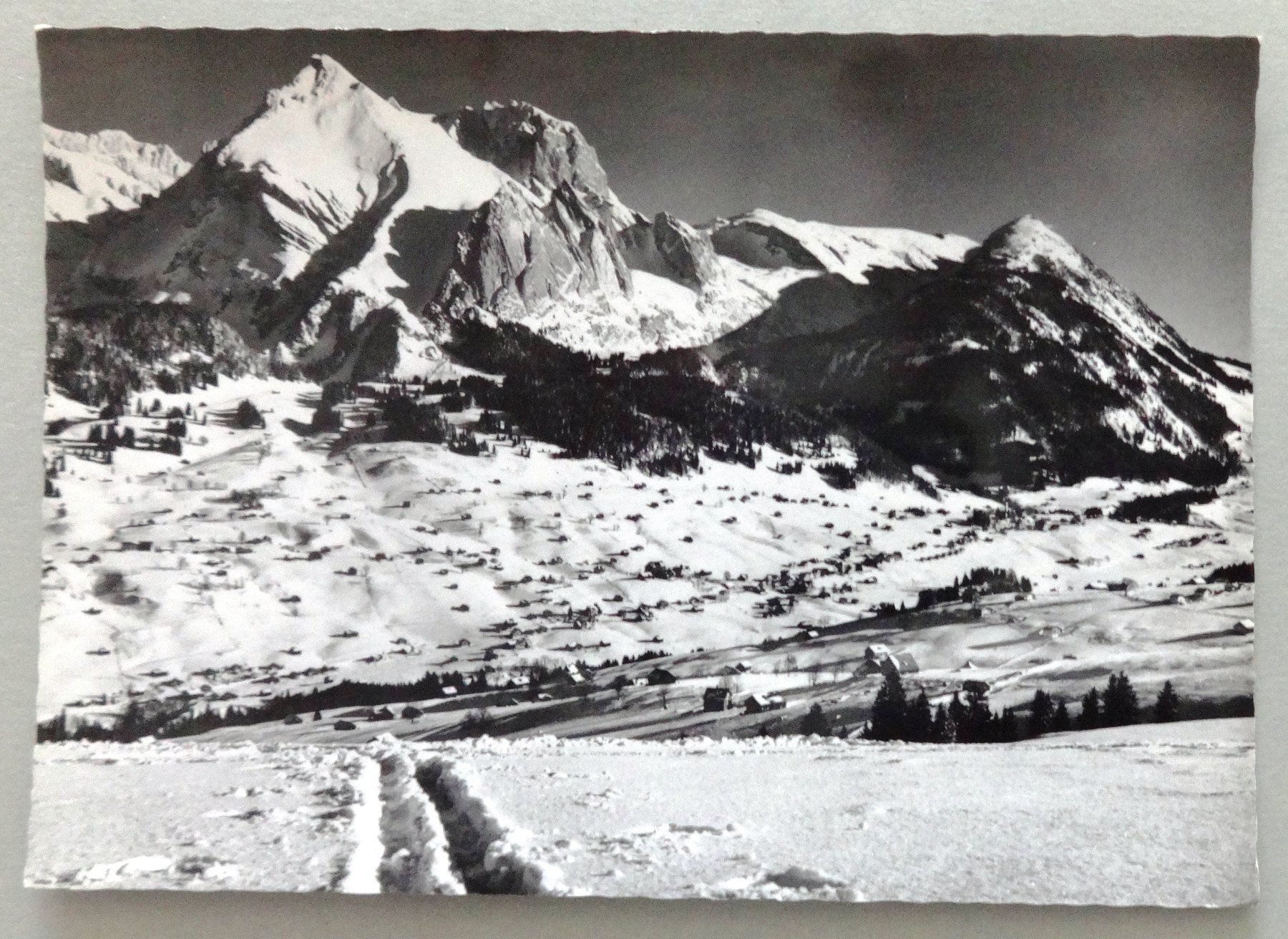 Ansichtskarten: Wildhaus mit Schafberg 2225 m – Gebraucht aus Fétigny von Billy2miny