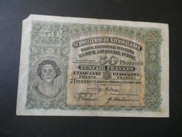 Schweiz 1929, 50 Franken