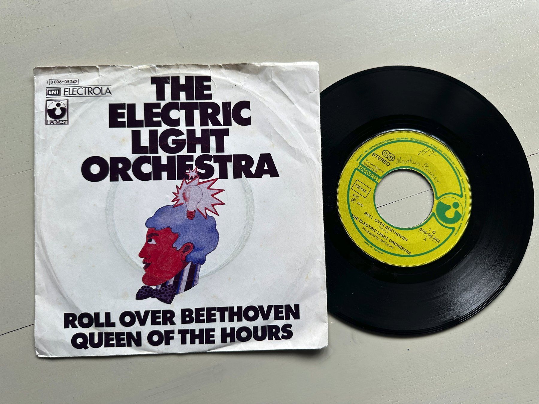 Schallplatten: ELECTRIC LIGHT ORCHESTRA tolle Single Roll over CHUCK BERRY – Gebraucht aus Basel von Partridge