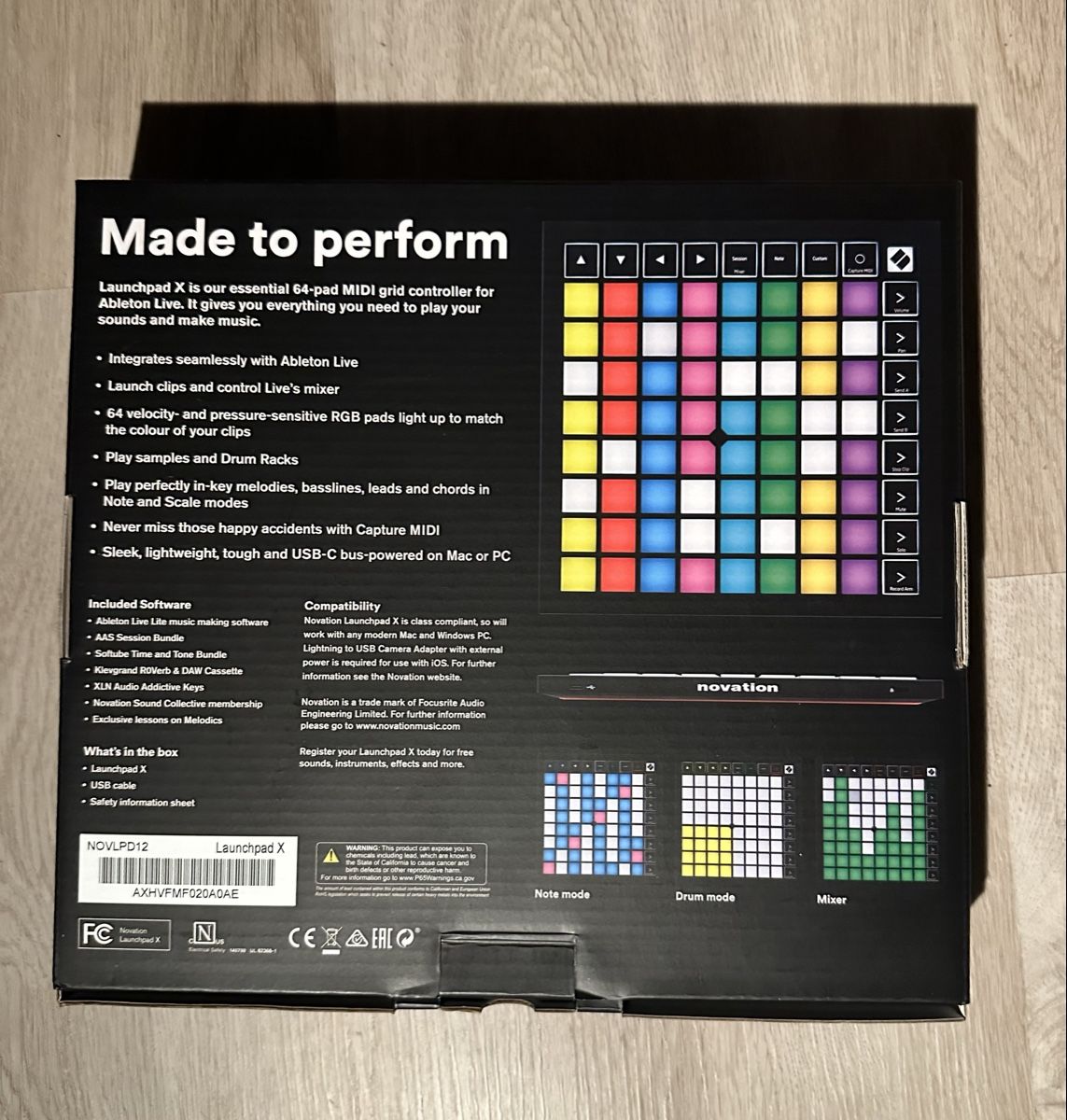 Novation Strumenti musicali: Novation Launchpad X - MIDI Controller Neu originalverpackt – Nuovo e nell'imballaggio originale da Zürich venduto da CALI8053 2