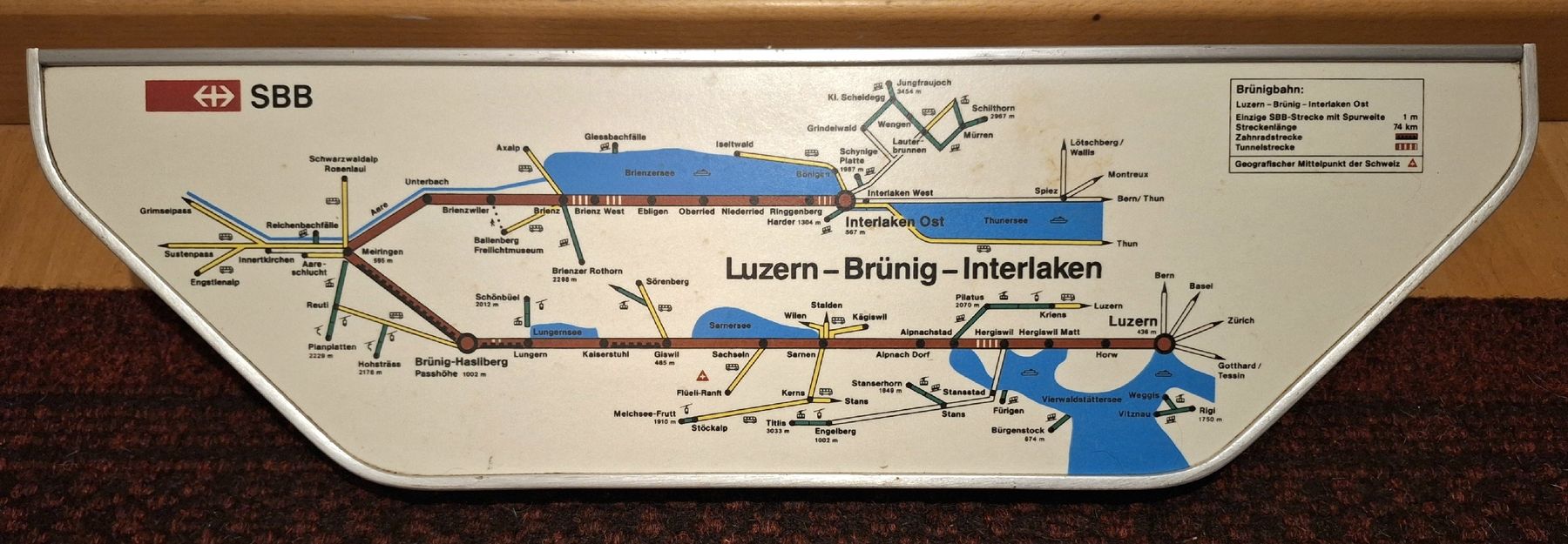 Tavoli: Original SBB-/Zug-Bahn Tischli um 1960 – Usato da Emmenbrücke venduto da abu_9mj8 2