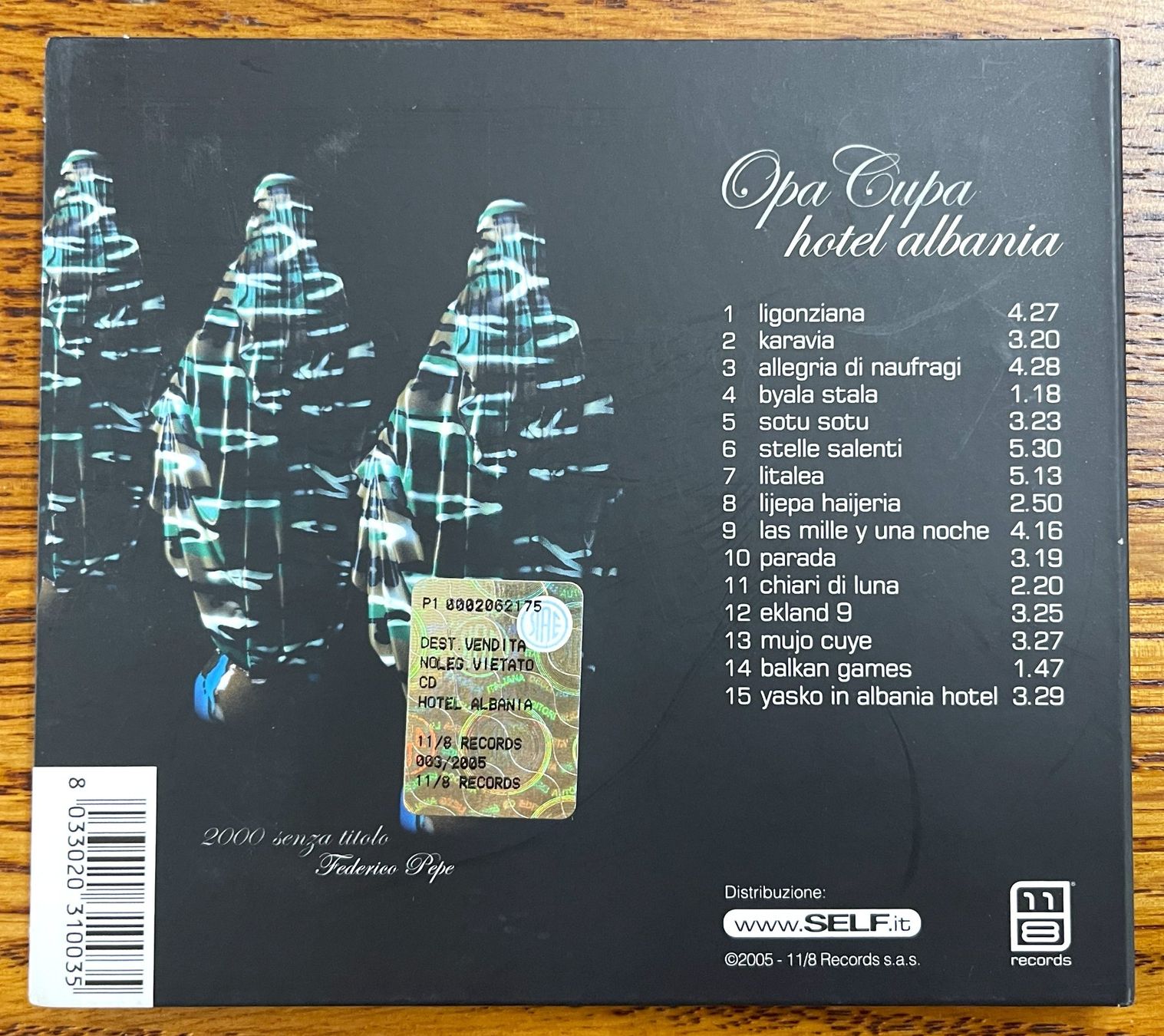CD: OPA CUPA - HOTEL ALBANIA CD – Usato da Oftringen venduto da Vucki 1
