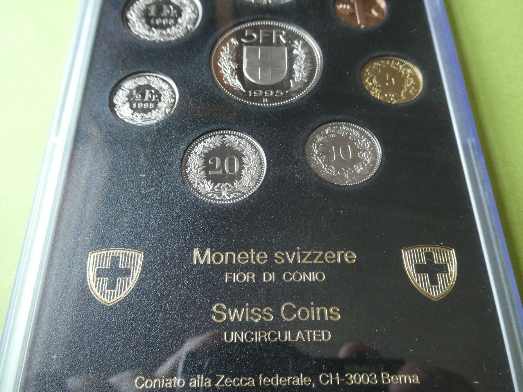 Alle Münzen: Schweiz 1995, Münzsatz  stempelglanz – Neu (gemäss Beschreibung) aus Hinterforst von Rohusri 1