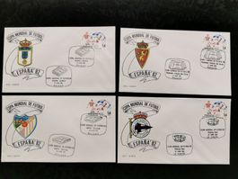 4 enveloppes Coupe du Monde 1982 Espagne état neuf