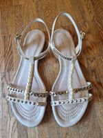 Sandalen Kennel & Schmenger Leder Nieten Perlen Grösse 5.5