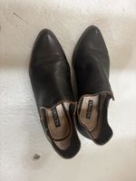 Schwarze Senso Stiefeletten rosegold Zips, Leder, Grösse 3