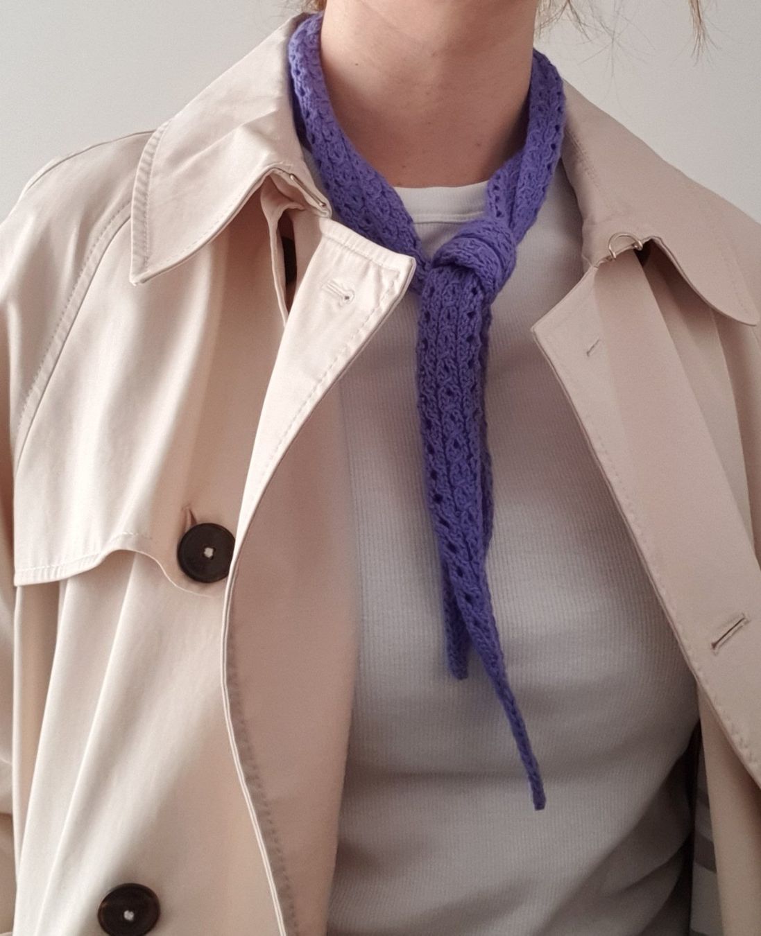 Foulard & Sciarpe: Mini scarf, Strickschal, Handgestrickt, Unikat, Geschenk – Nuovo e nell'imballaggio originale da Neunkirch venduto da Sandramay 6