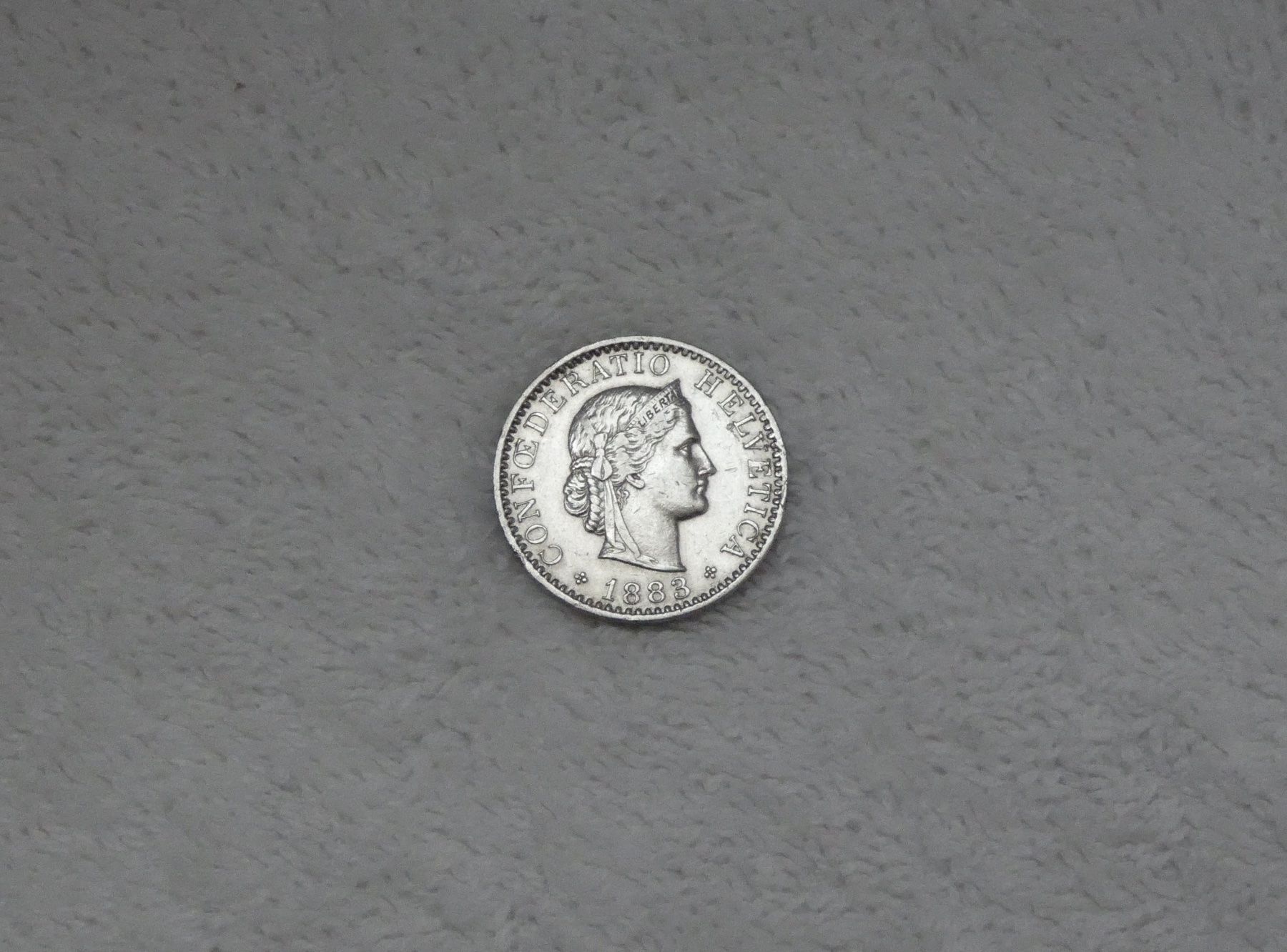 Tutti le monete: 20 centimes/Rappen 1883 – Usato da Nyon venduto da Ilmi09