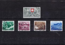 Pro Patria Briefmarkensatz gestempelt, komplett 1953