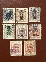 Timbres Pologne 1920 Lot 9 Timbres 100.000 20.000