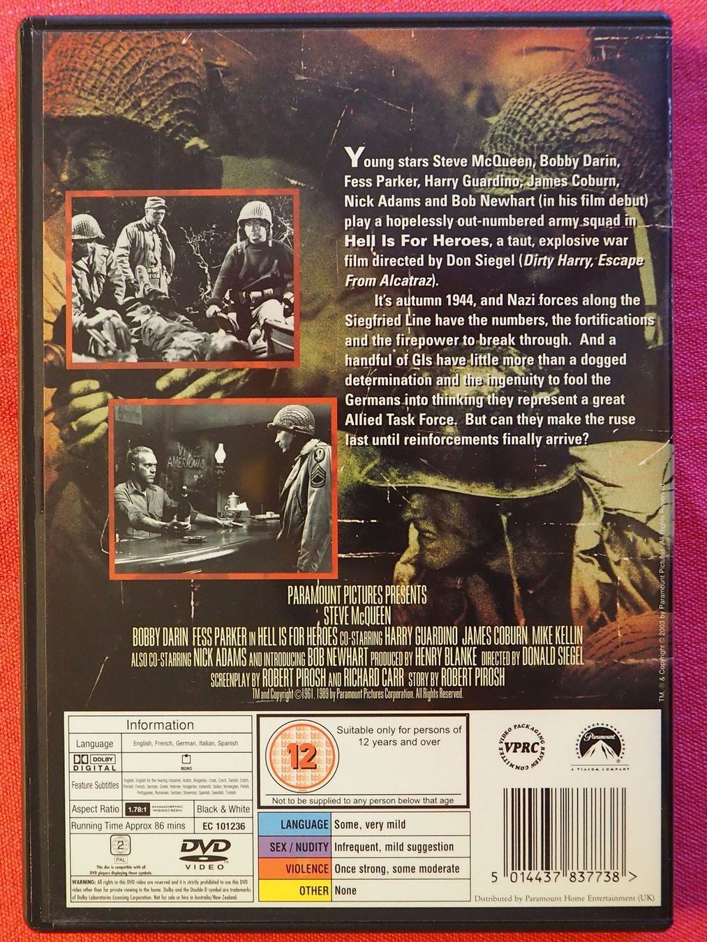Tutti i DVDs: Die ins Gras beissen / Steve McQueen / deutsch – Usato da Chur venduto da big_5zx8 1