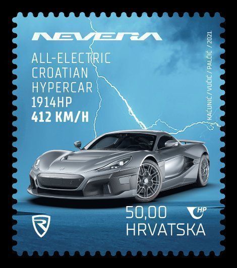 Tous les timbres: CRYPTO 3 aus Kroatien: RIMAC NEVERA GRAU – Neuf (Voir description) à Dagmersellen par dribbeldrago10