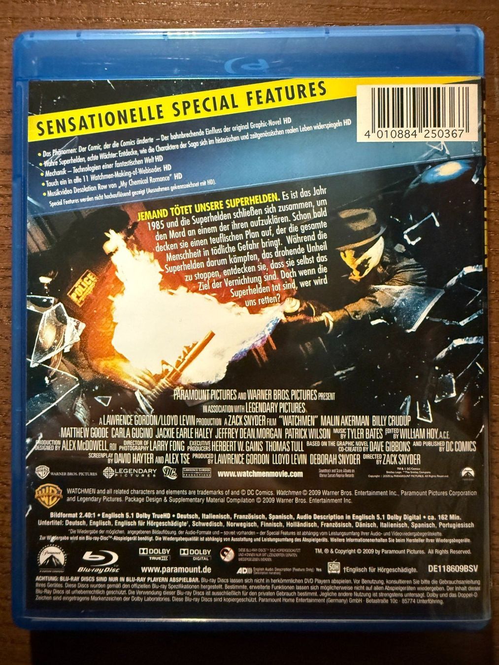 Tutti i DVDs: Watchmen - Die Wächter – Usato da Zürich venduto da Blu-ray_ZH 1