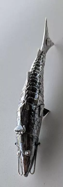 Statuette: antiker Gliederfisch, 14cm lang – Usato da Zürich venduto da wme_2brc 2