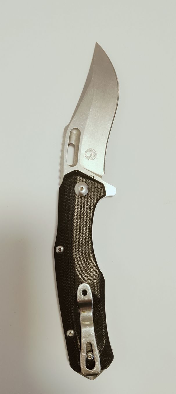 Taschenmesser: Böker einhand Sackmesser micarta griffe – Gebraucht aus Biel/Bienne von Vintage-timearts 1