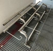 3x Chromstahl Veloständer / Hängeparker zur Wandbefestigung