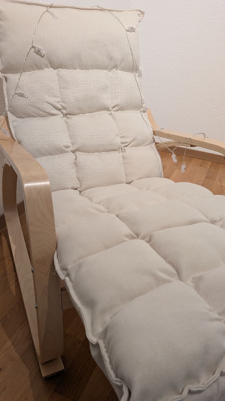 Fauteuils: Homcom Schaukelstuhl Holz – Neuf (Voir description) à Spiez par ray_c5dq 1