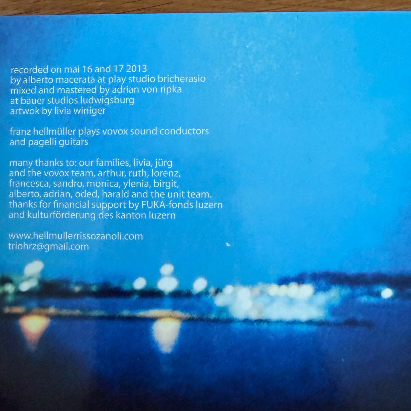 CDs: Hellmüller / Risso / Zanoli – Norsten (CD Unit Records) 2013 – Gebraucht aus Zug von Mirare9 3