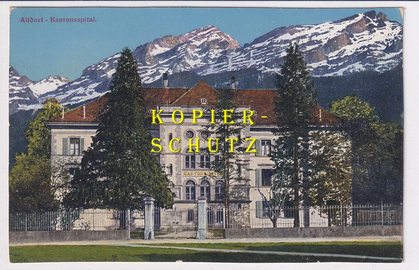 Cartes postales: Altdorf - Kantonsspitel /bi – D'occasion à Hombrechtikon par Rudolf07