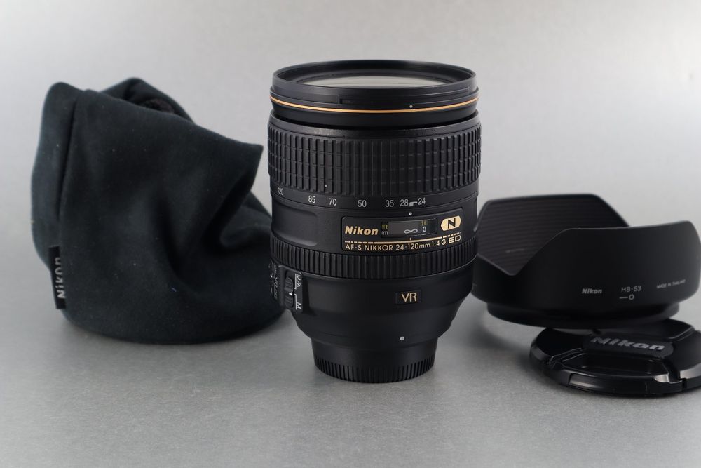 Pare-soleil JJC LH-53 Pour Nikon 24-120mm F/4G ED VR - Remplacement Du HB-53 - Protection Contre Reflets, Chocs, Intempéries