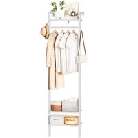 Wandgarderobe mit Ablagen, industrieller Garderobenständer