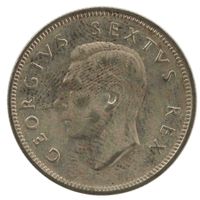 Südafrika 2 Schilling 1952 Silber