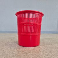 1 Stk. Vintage OWO 3684 Papierkorb Waste Basket rot