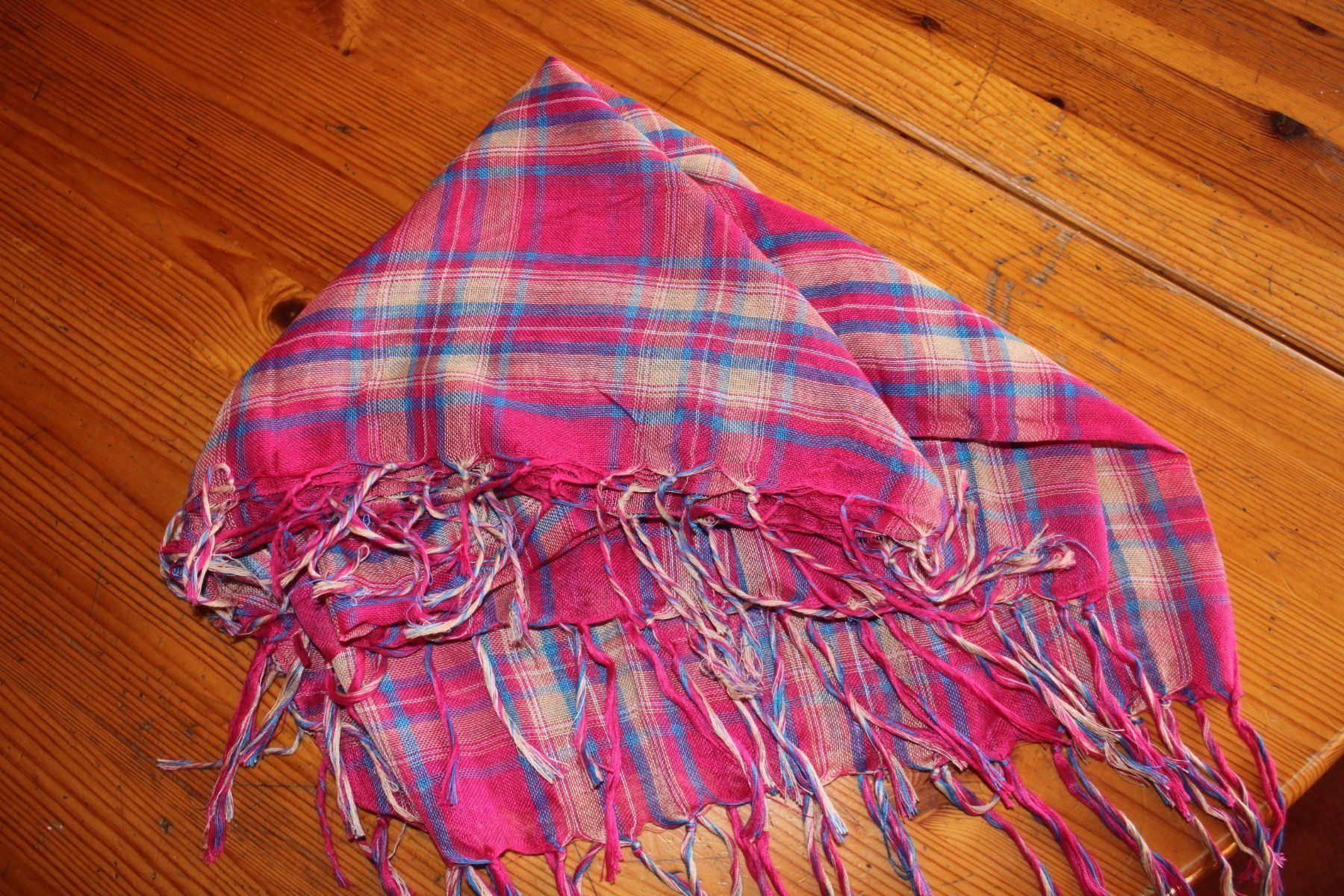 Foulards, Tücher & Schals: Foulard rose à carreaux – Neu und originalverpackt aus marsens von gag03 1