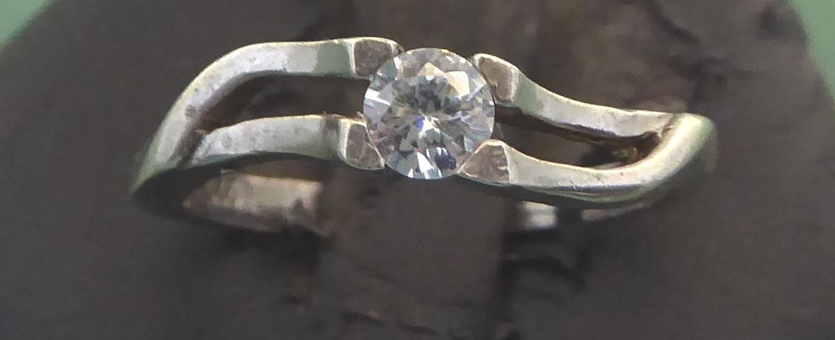 Anelli: Ring 925 Silber mit synthetischem Stein – Usato da Muri AG venduto da silvermouse007 1