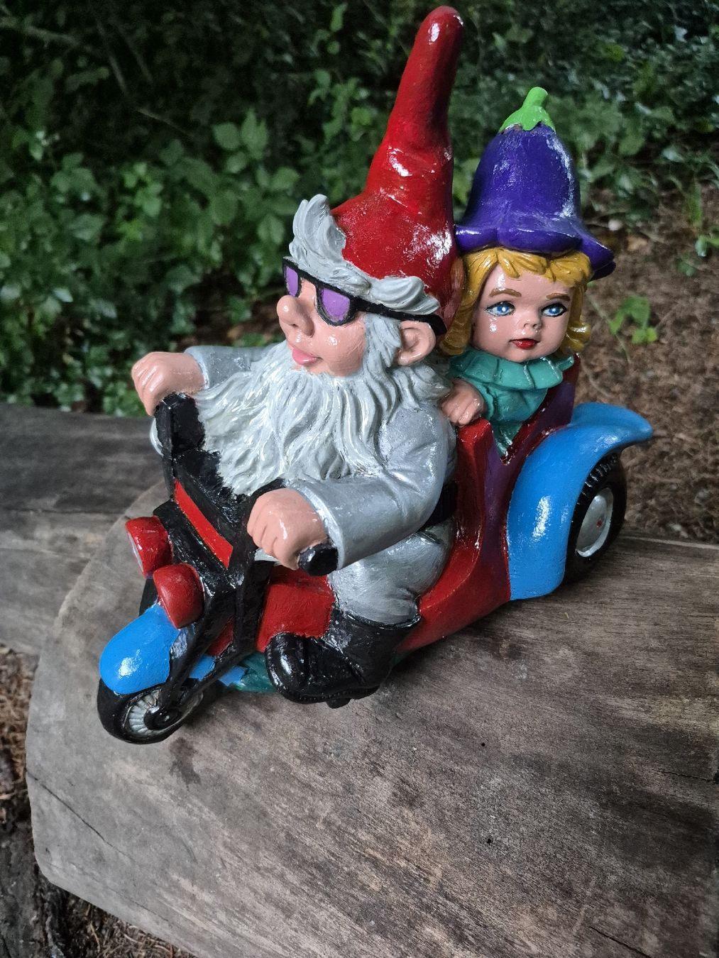 Figurines: Gartenzwerg Trike mit Sozius – D'occasion à Baar par Zwergen-Atelier4 5