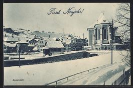 Appenzell, Ortsansicht mit Kirche im Sch