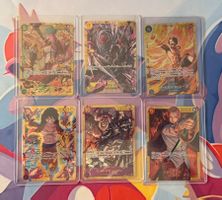 One Piece Sammelkarten Konvolut 6 SEC Karten ab1.-