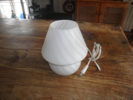 Vintage Muranolampe aus Glas, Pilz Design, 70er Jahre